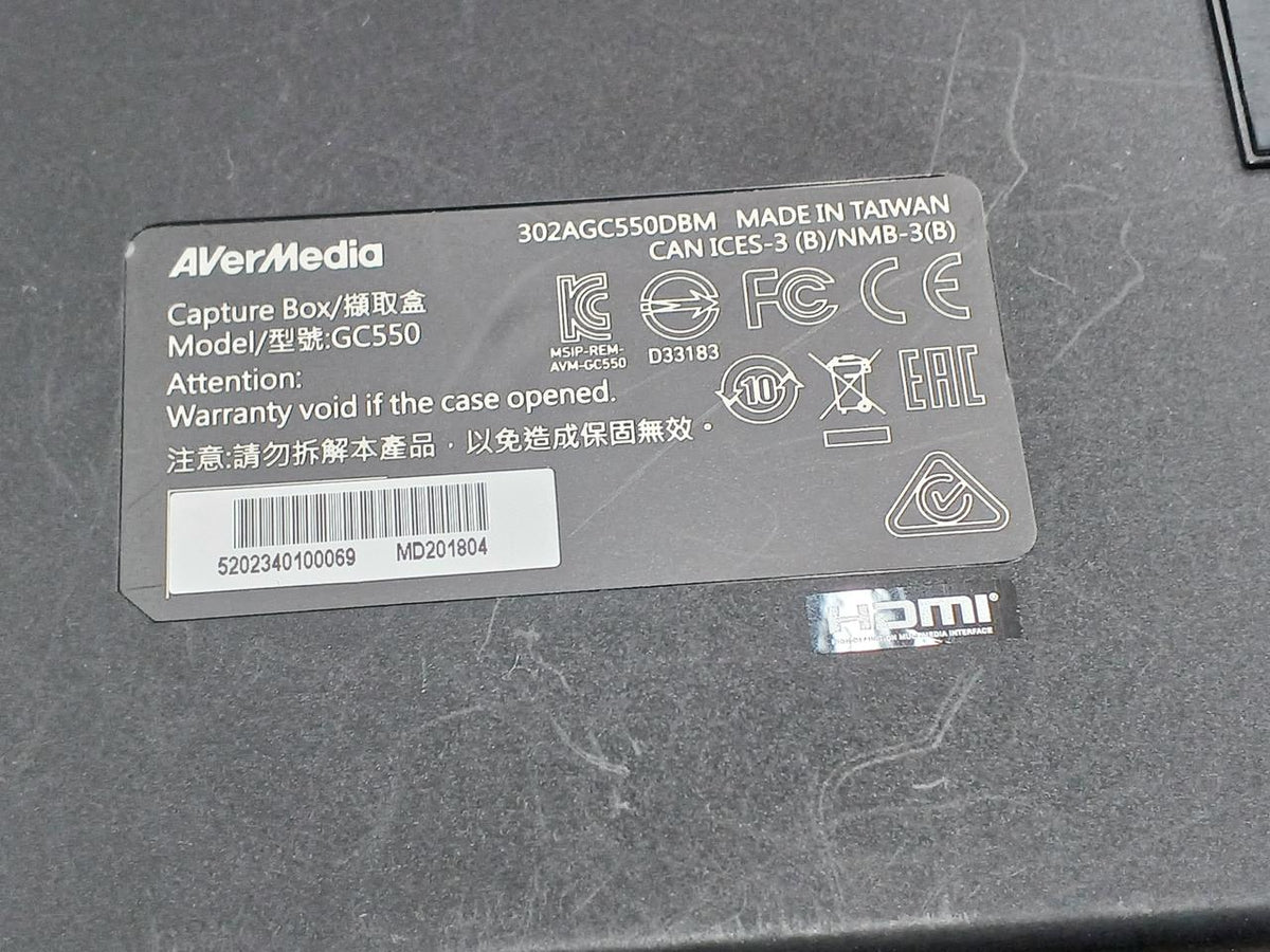 AVerMedia Video capture device GC550PLUS
