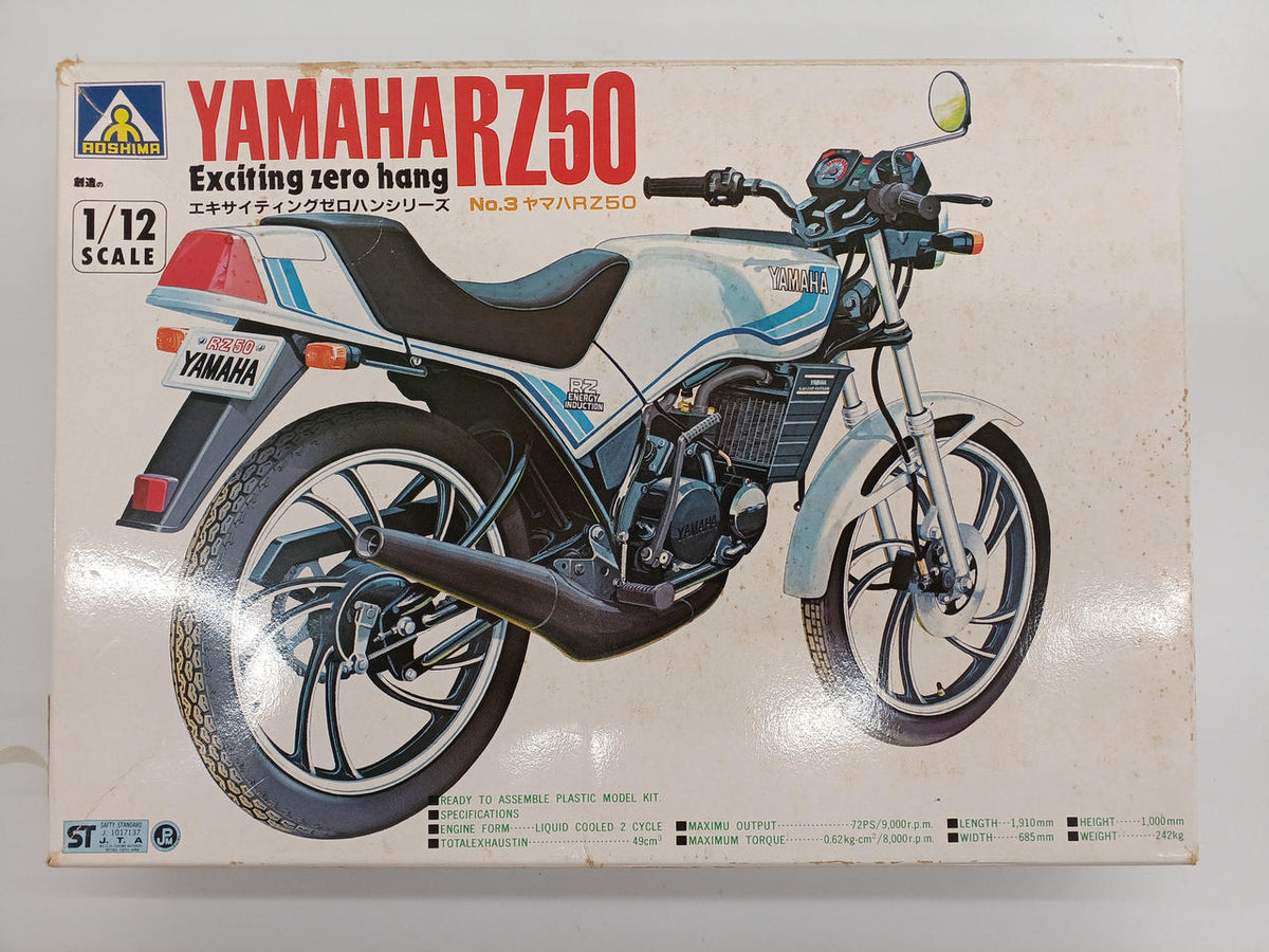 Qingdao Cultural Teaching Materials Company 1/12 Scale Exciting Zero Hunt Yamaha RZ50 - Banzai Thrifting | BanzaiHobby