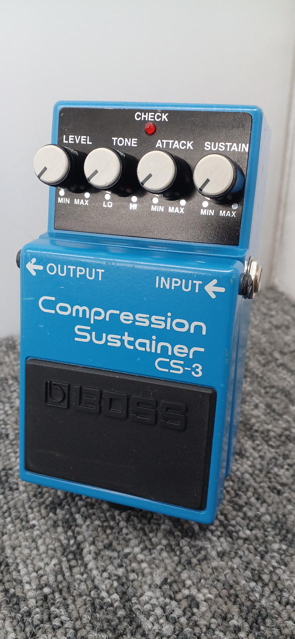 BOSS Cs-3 Compressor/Sustain Pedal, Blue, (CS-3)