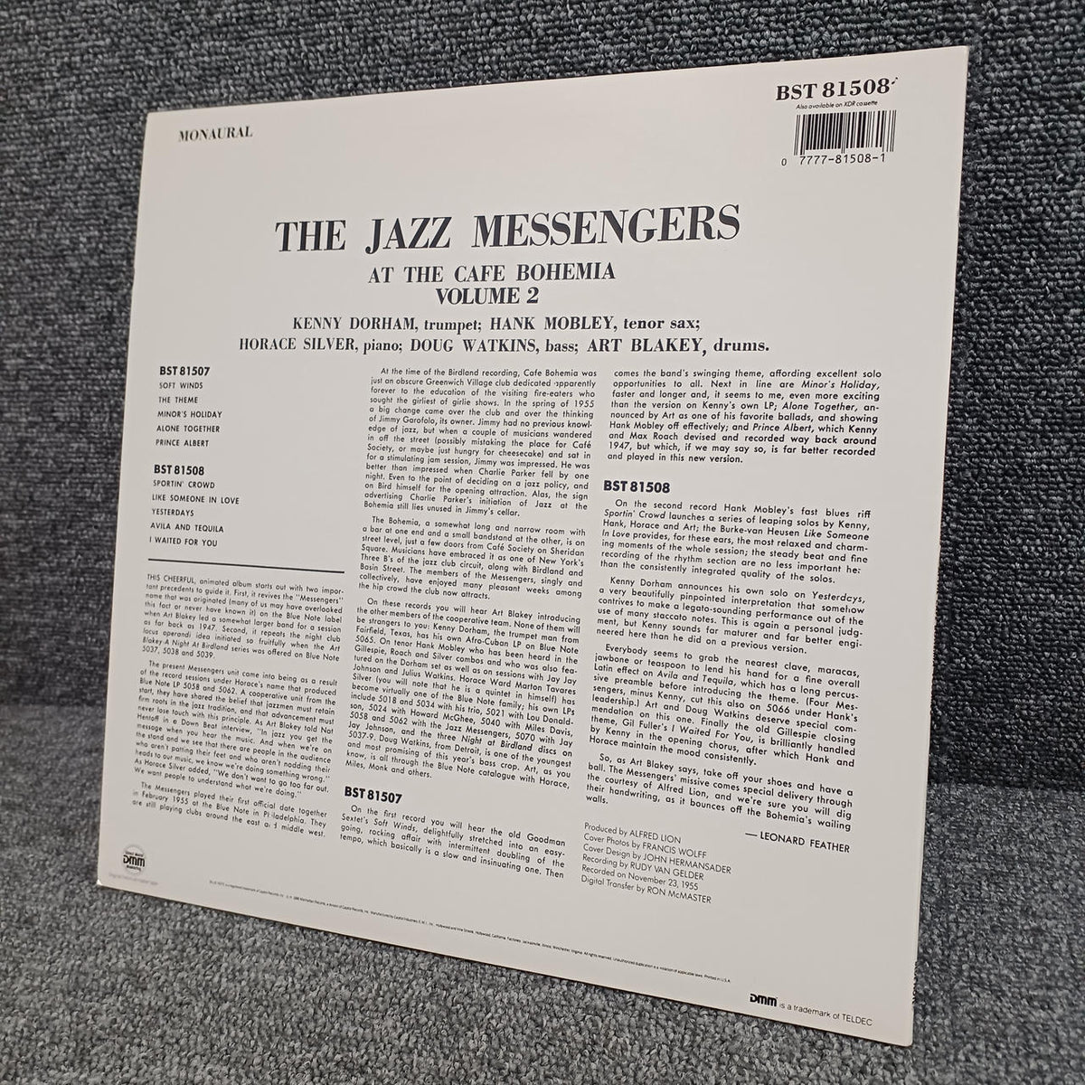 BLUE NOTE THE JAZZ MESSENGERS BST 81508