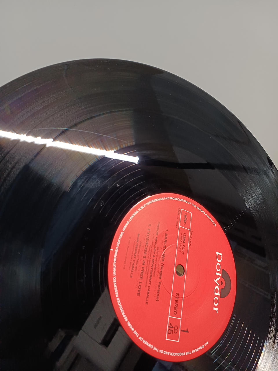 Polydor Records Barcelona/Freddie Mercury 13MM 7057