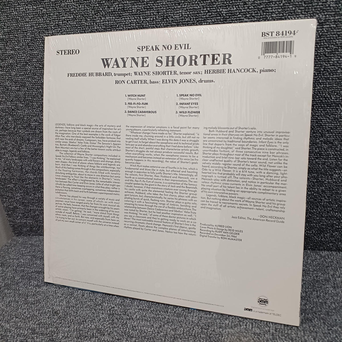 BLUE NOTE WAYNE SHORTER - SPEAK NO EVIL BST84194