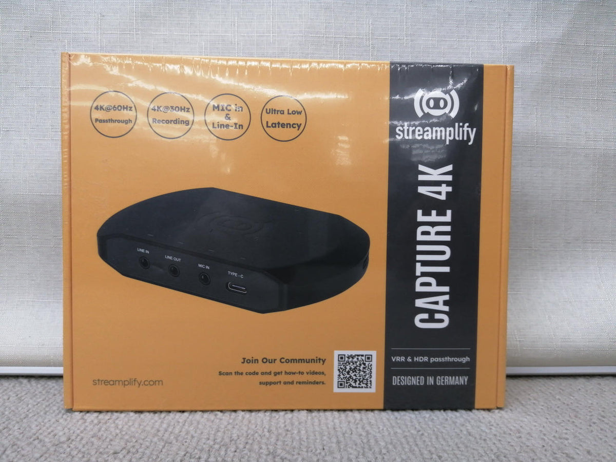 STREAMPLIFY Unopened & Unused Capture Board CAPTURE 4K