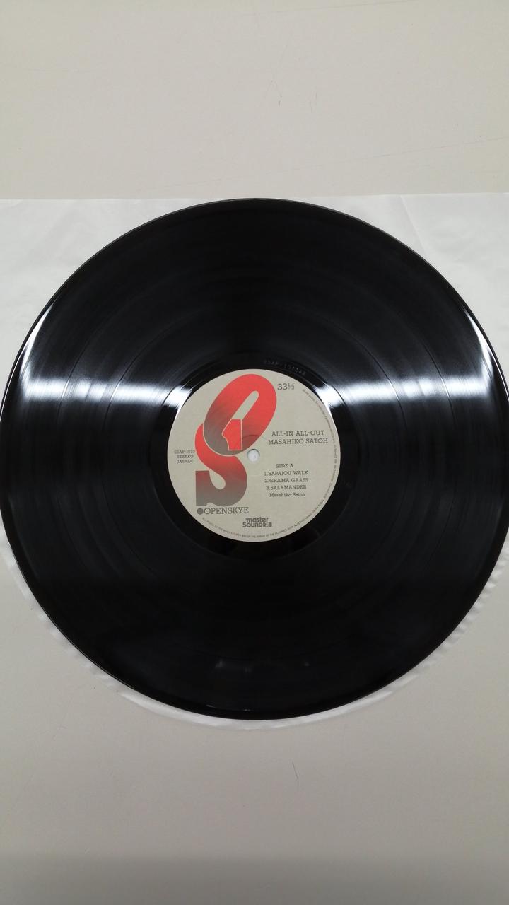 CBS/SONY INC LP Record Masahiko Sato / All In All Out