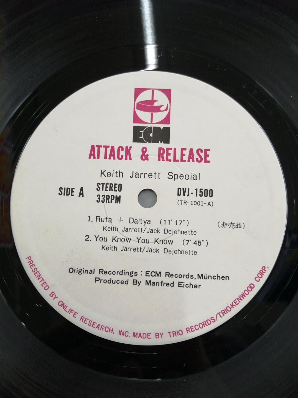 OnLife Research Keith Jarrett Attack & Release
