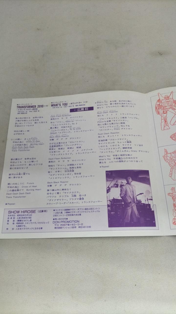 VICTOR Record: Sho Hirose / Trusformer 2010