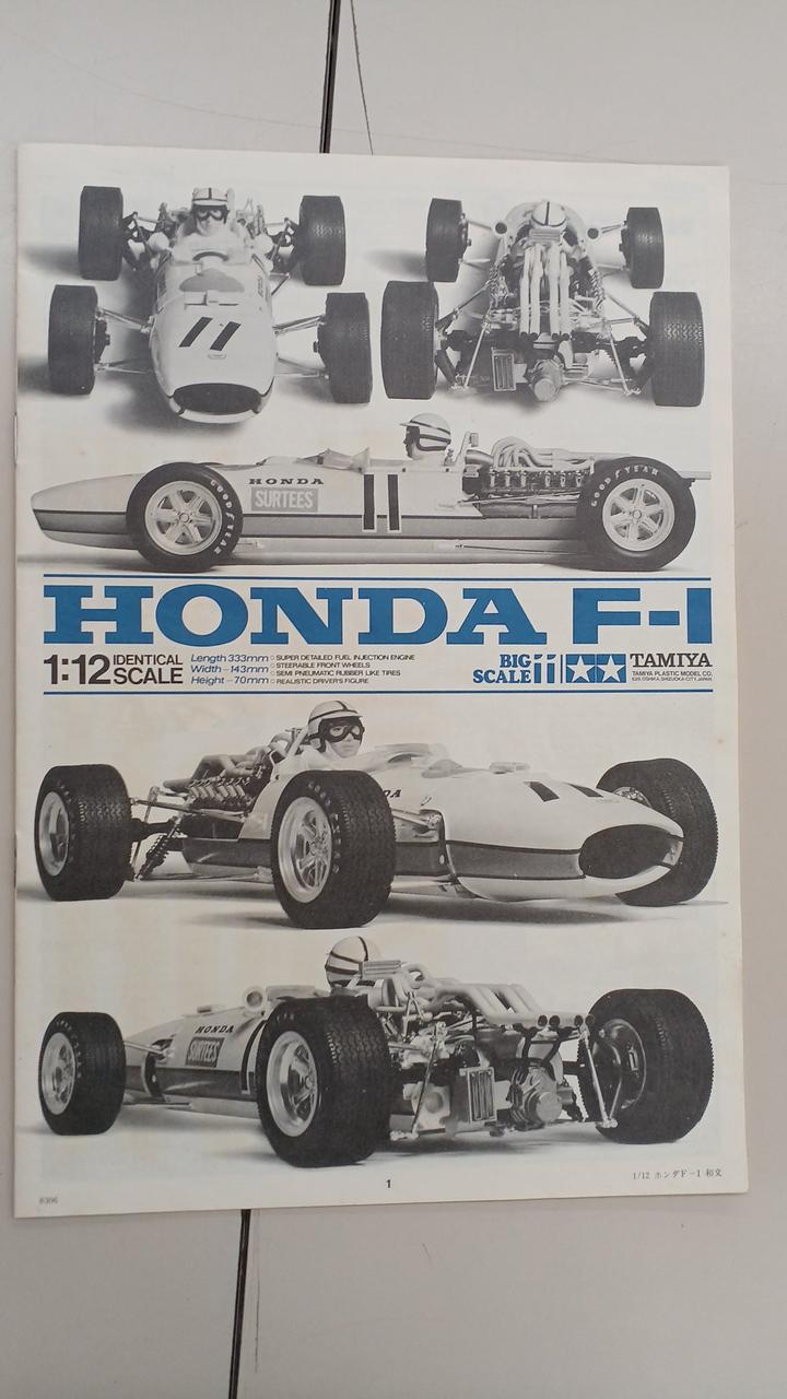 TAMIYA 1/12 HONDA F-1 RA 273 Management No. 5826 Big Scale Plastic Model - Banzai Thrifting | BanzaiHobby