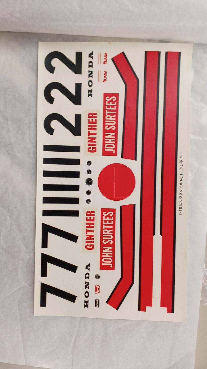 TAMIYA 1/12 HONDA F-1 RA 273 Management No. 5826 Big Scale Plastic Model - Banzai Thrifting | BanzaiHobby