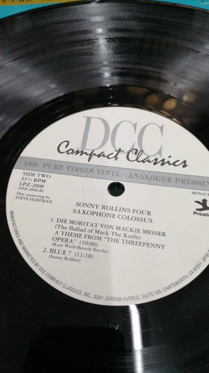 DCC Record SAXOPHONE COLOSSUS