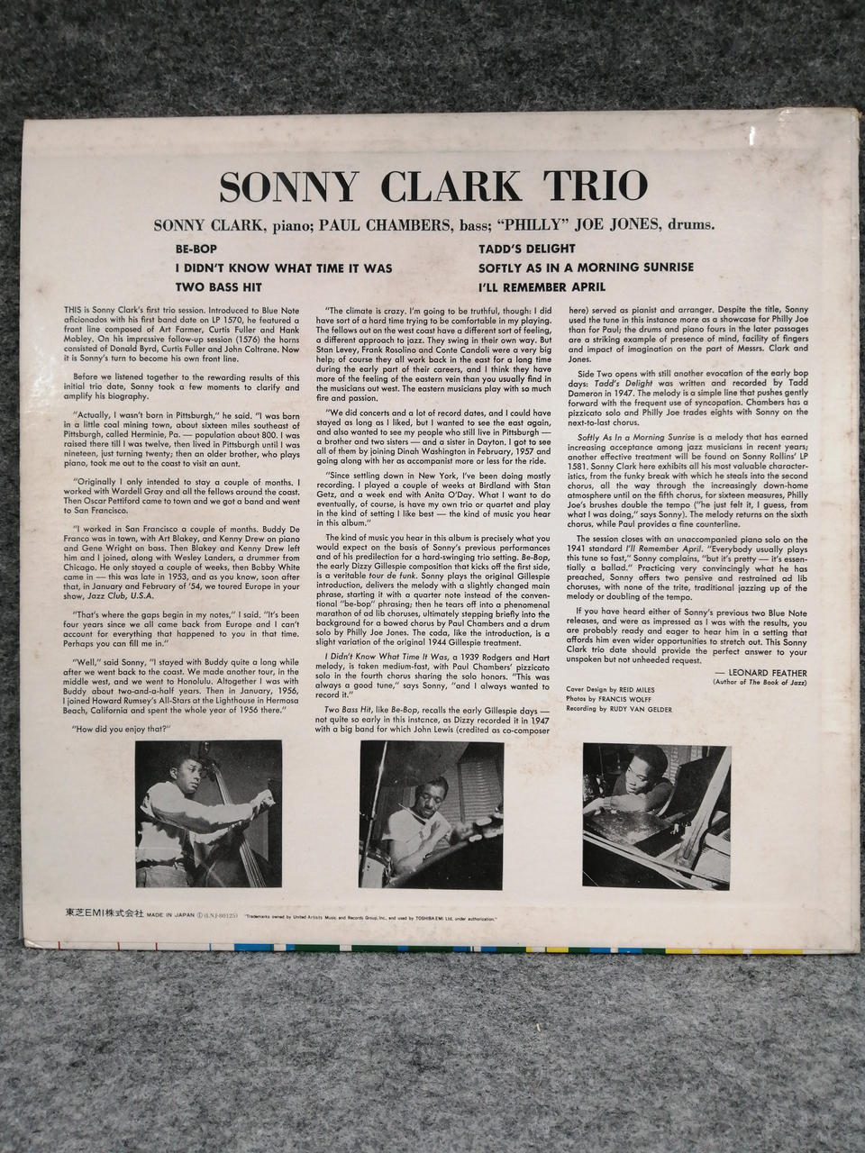 BLUE NOTE SONNY CLARK SONNY CLARK TRIO
