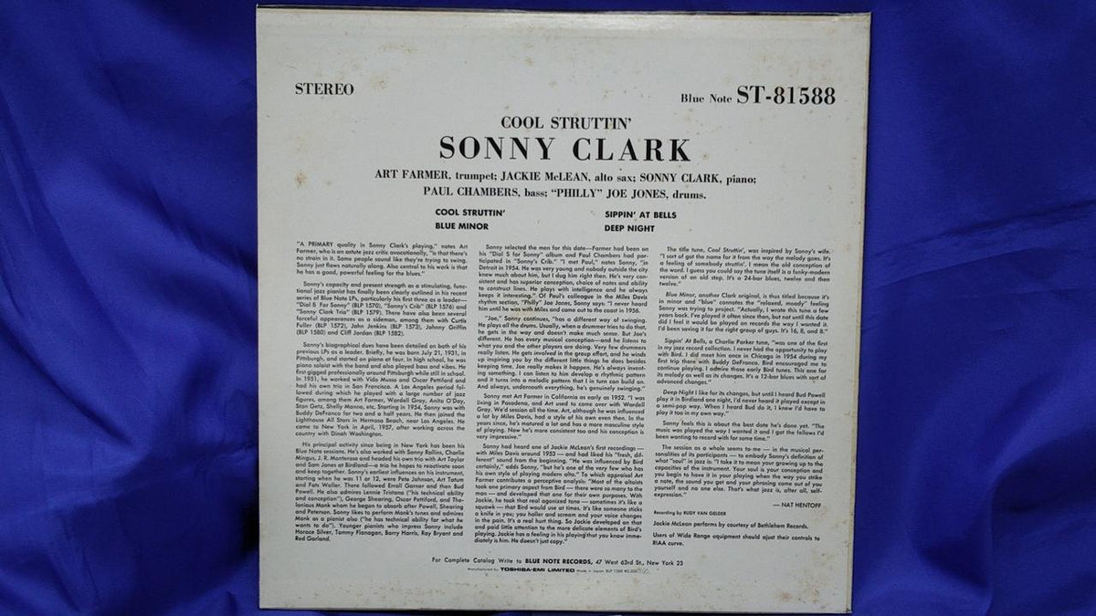 BLUE NOTE Sonny Clark Cool Stratin BLP1588
