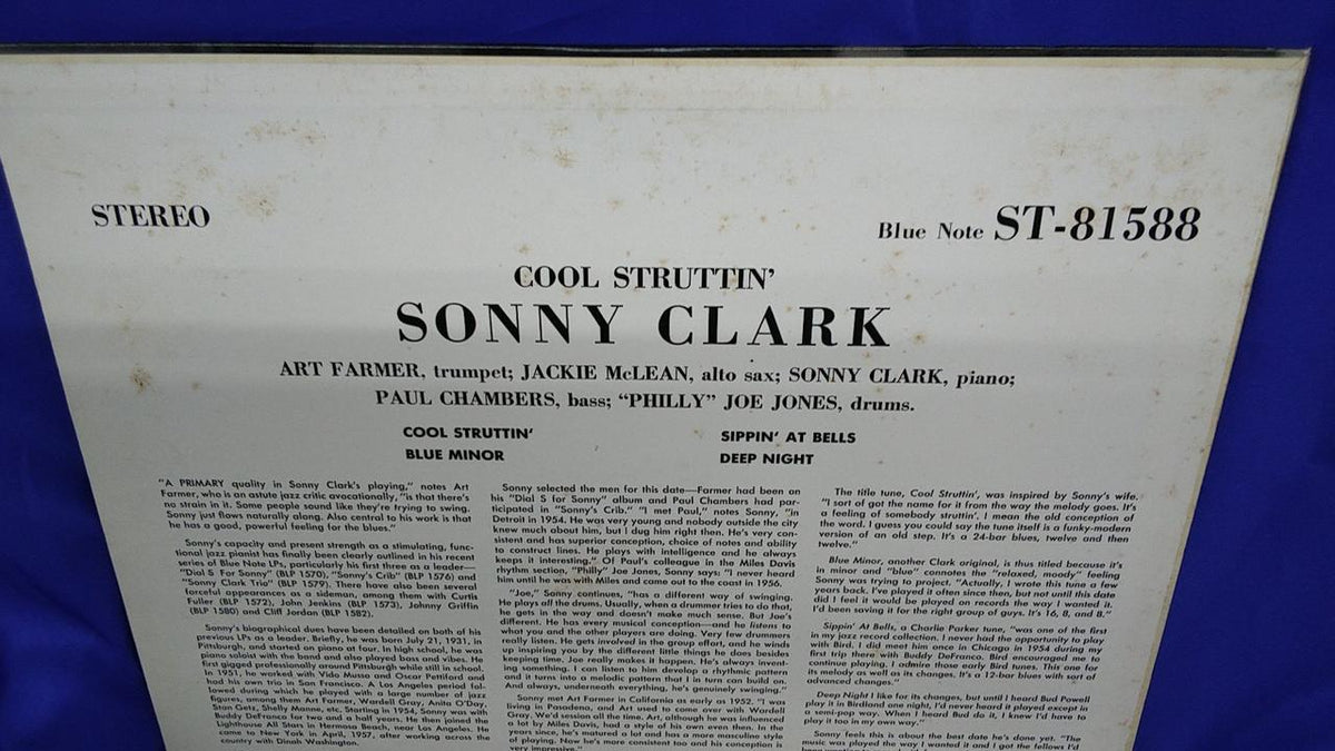 BLUE NOTE Sonny Clark Cool Stratin BLP1588