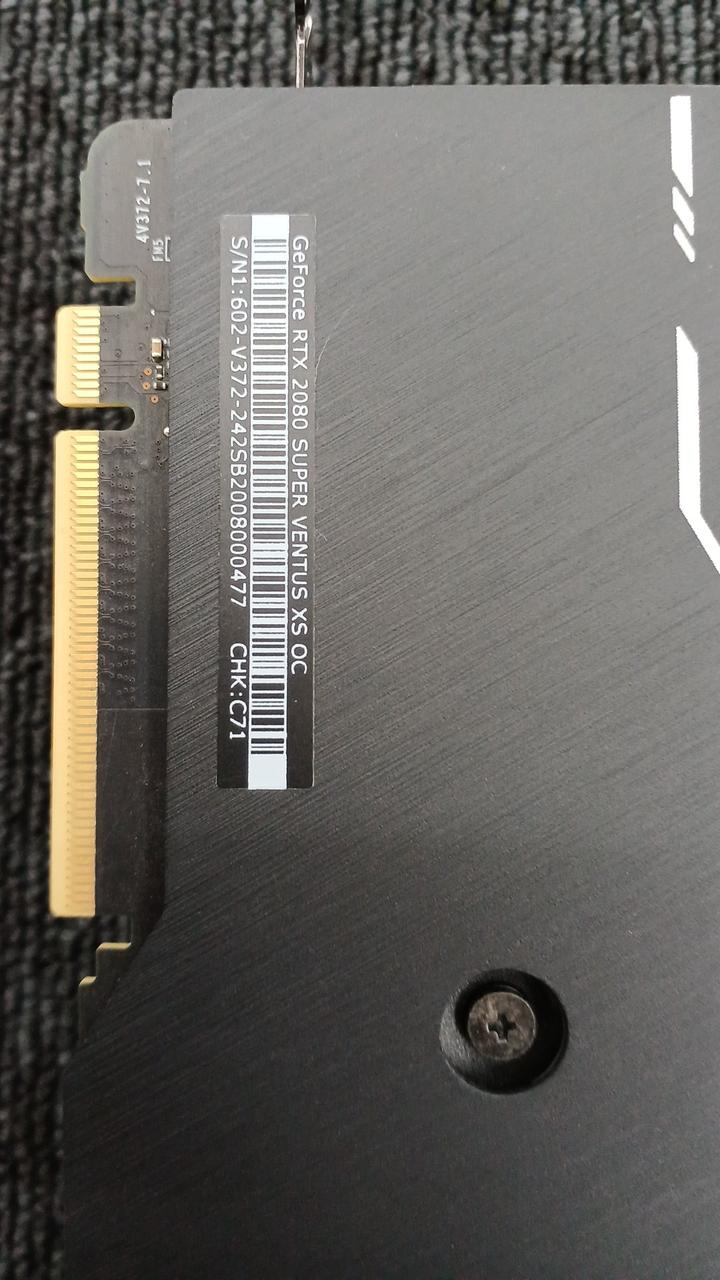 MSI Graphics Card: RTX 2080 SUPER VENTUS OC