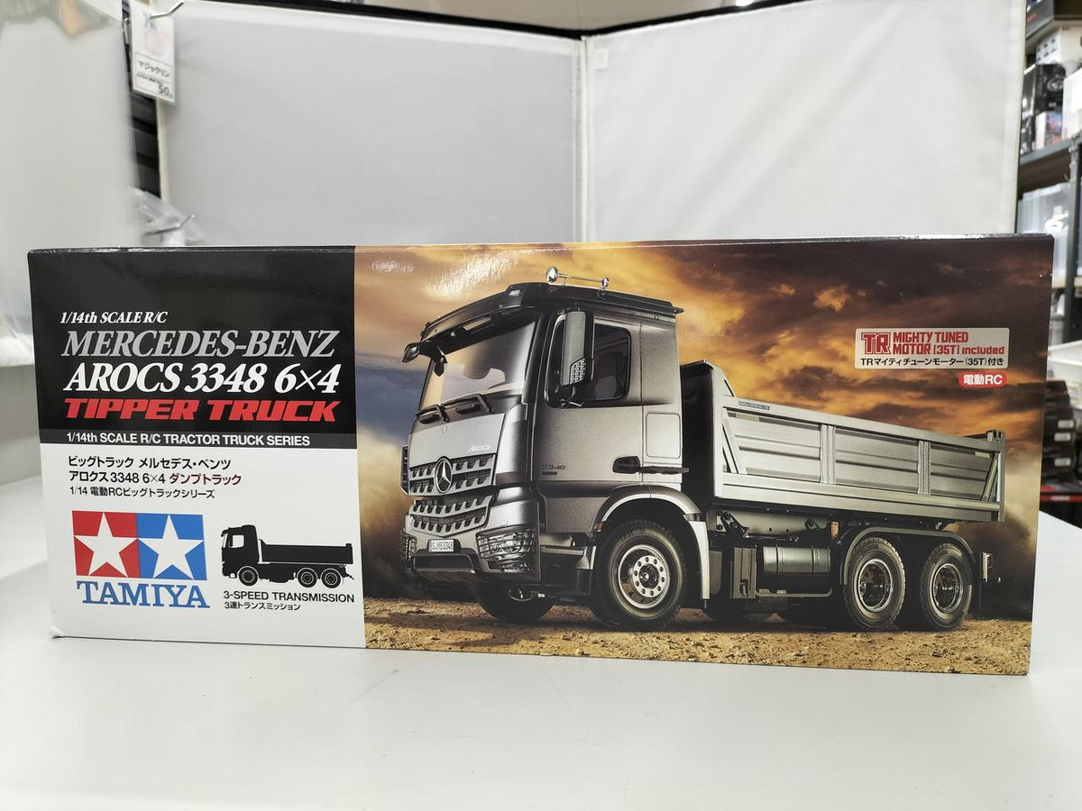 TAMIYA Electric RC Big Truck Series 1/14 Mercedes-Benz Alox 3348 6×4 Dump Truck - Banzai Thrifting | BanzaiHobby
