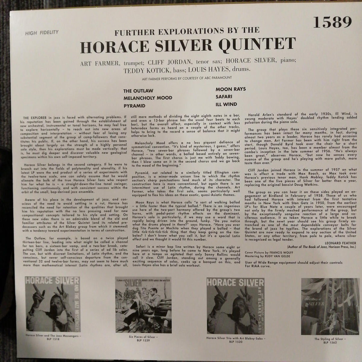 MCPS FURTHER EXPLORATIONS/HORACE SI 1589