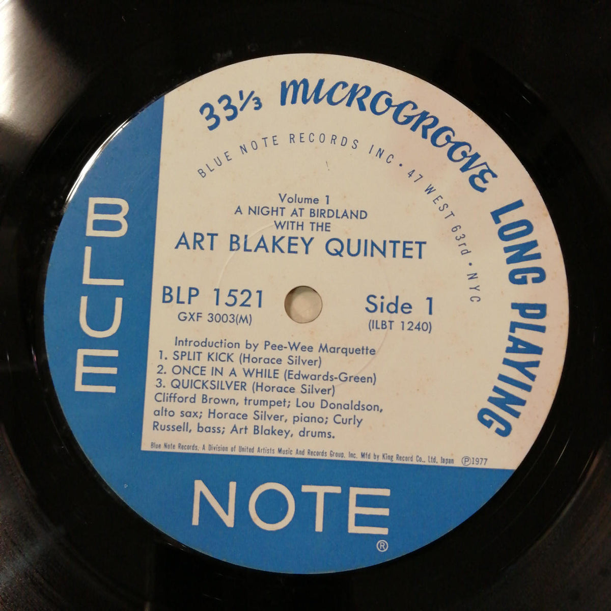 King Records Nights at Birdland Week 1 / Art Blakey GFX 3003(M)