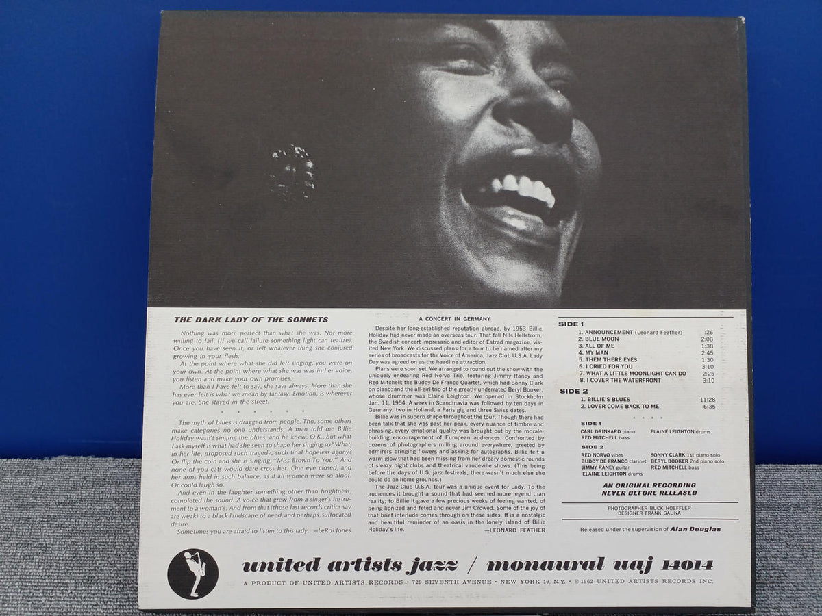 UNITED ARTIST JAZZ LADY LOVE UAJ 14014