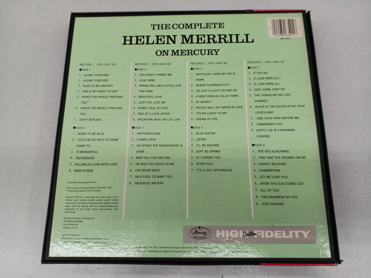 Mercury Records JAZZ Record The Complete Helen Merrill on Mercury