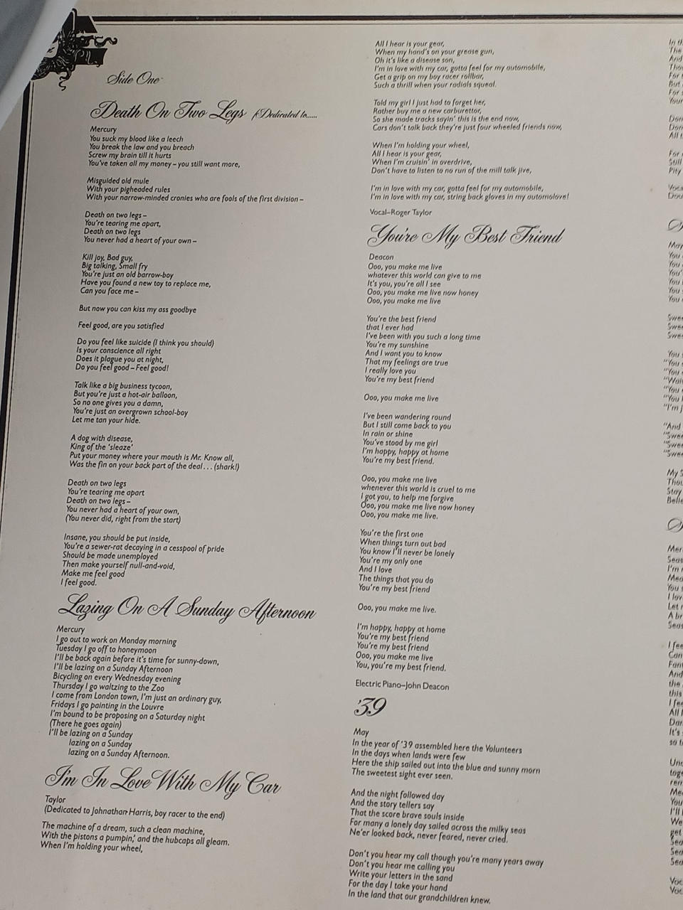Universal Music QUEEN Queen / A NIGHT AT THE OP 7E-1053