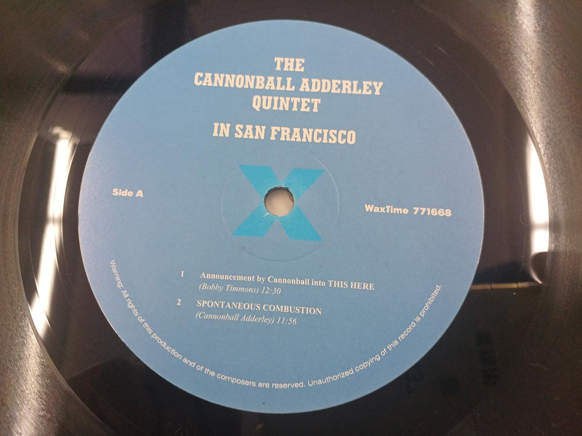WAXTIME LP THE CANNONBALL ADDERLEY QUITET