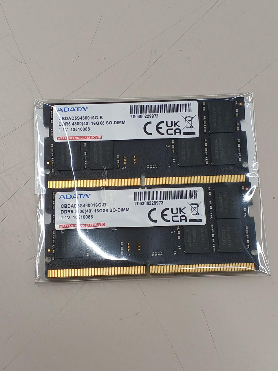 ADATA Laptop Memory 16GB×2 DDR5-4800 (PC5-38400)