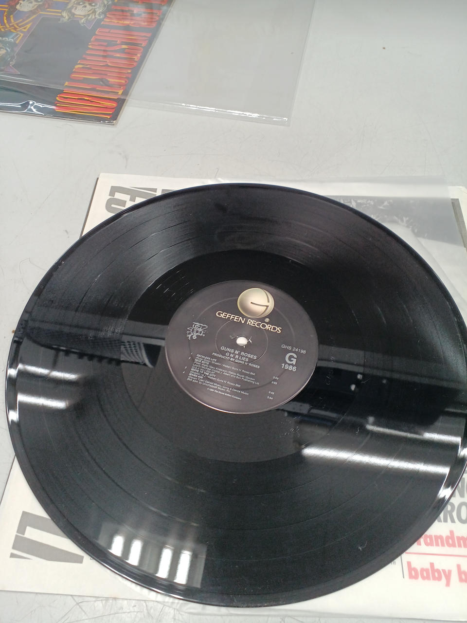 GEFFEN RECORDS GUNS N' ROSES G N' R LIES
