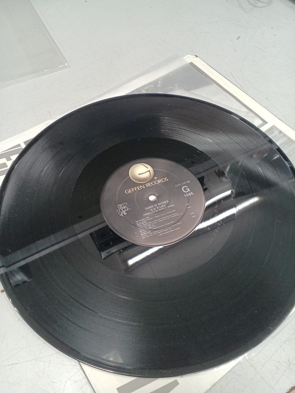 GEFFEN RECORDS GUNS N' ROSES G N' R LIES