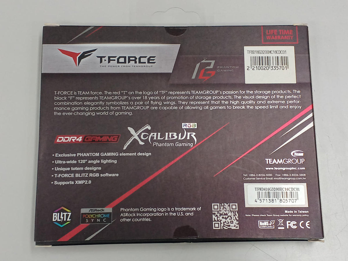 T-FORCE PC Memory TF8D416G3200HC16CDC01
