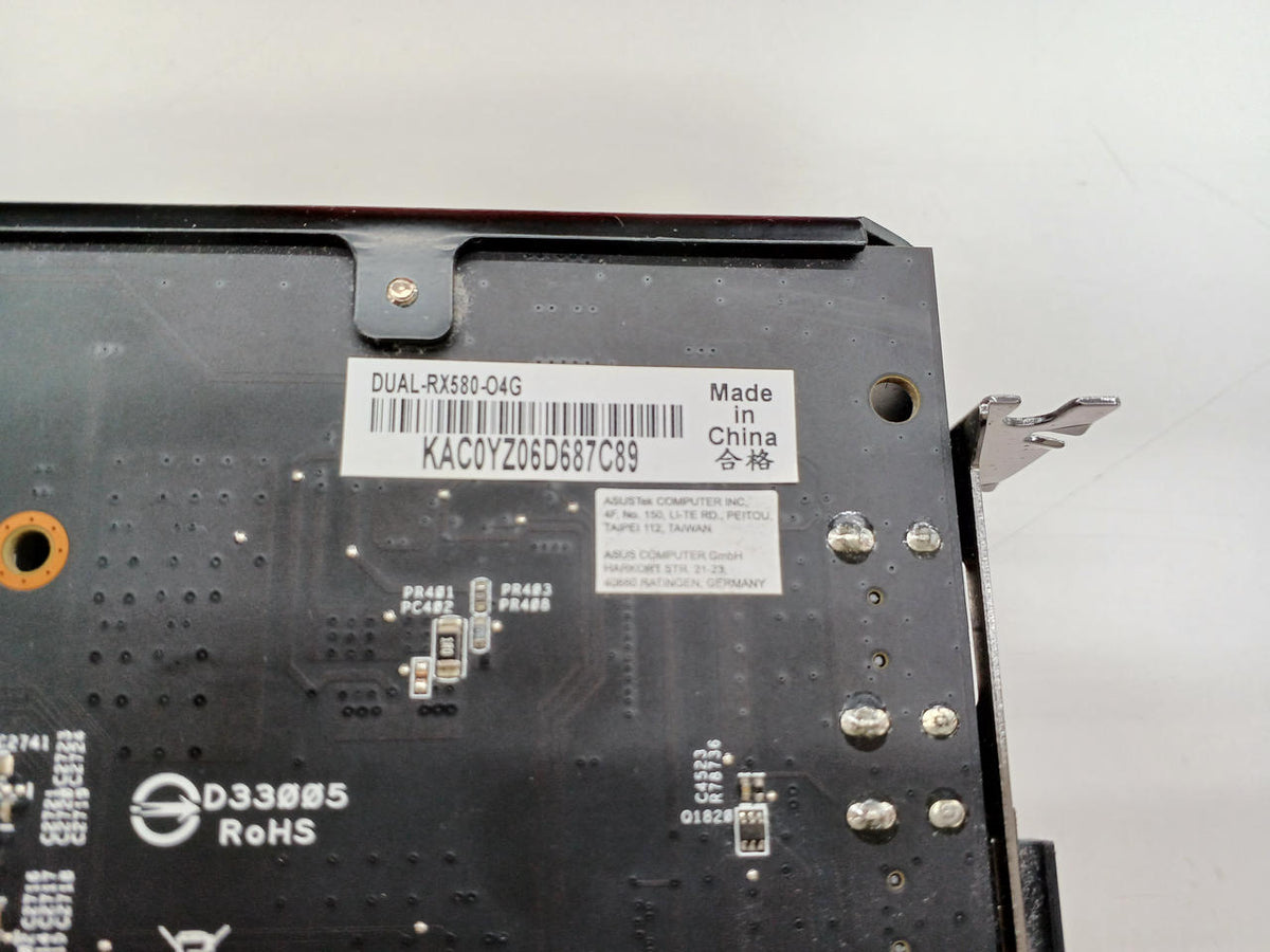 ASUS Graphics Card DUAL-RX580-O4G