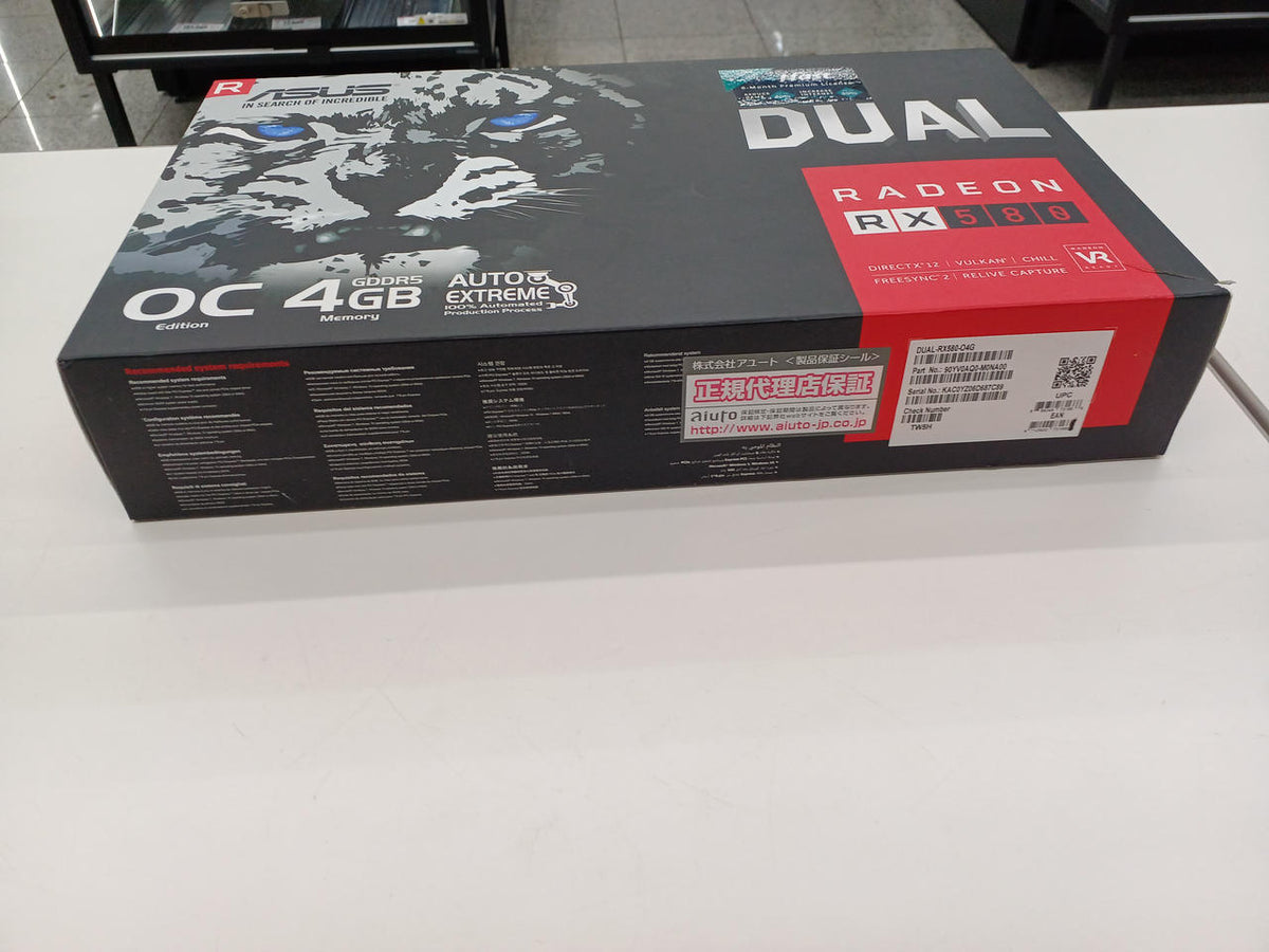 ASUS Graphics Card DUAL-RX580-O4G