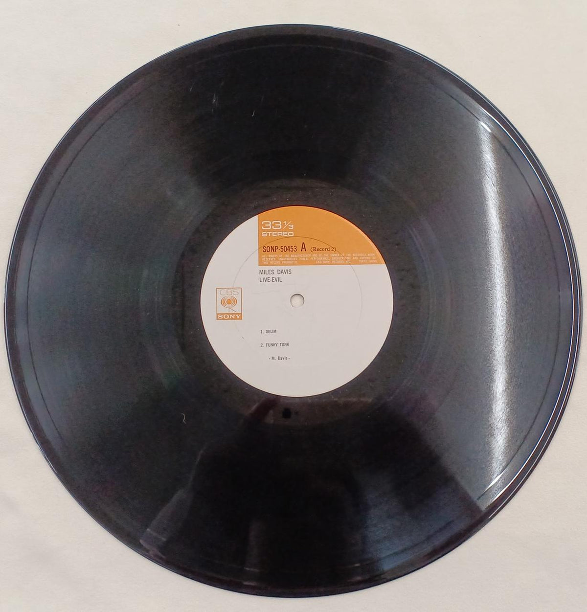 SONY Record: MILES DAVIS LIVE
