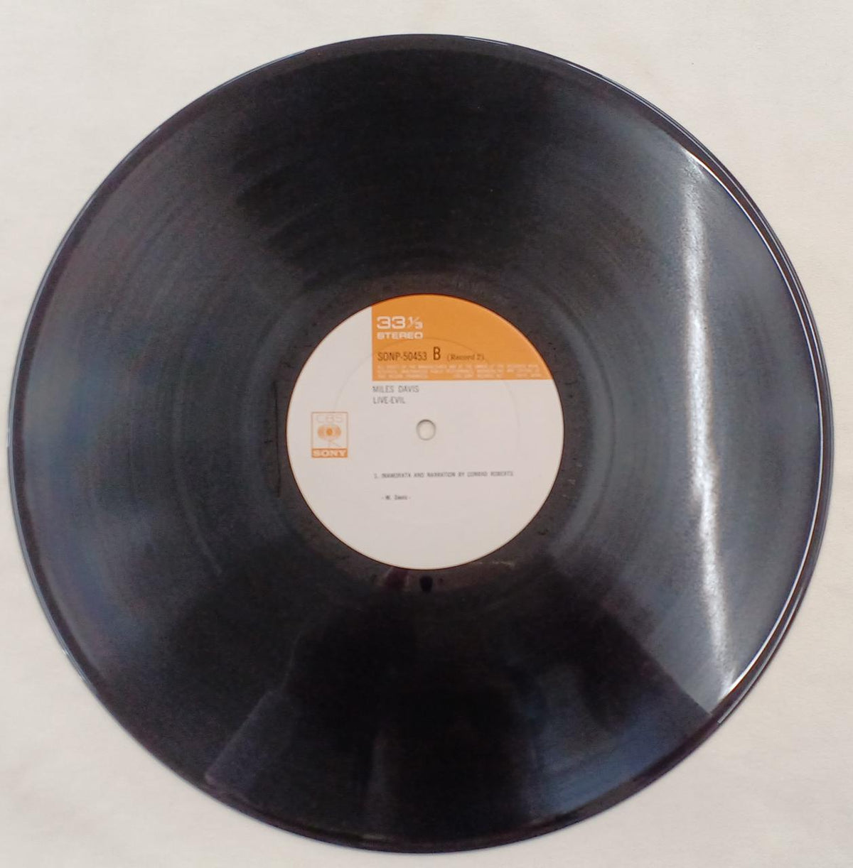 SONY Record: MILES DAVIS LIVE