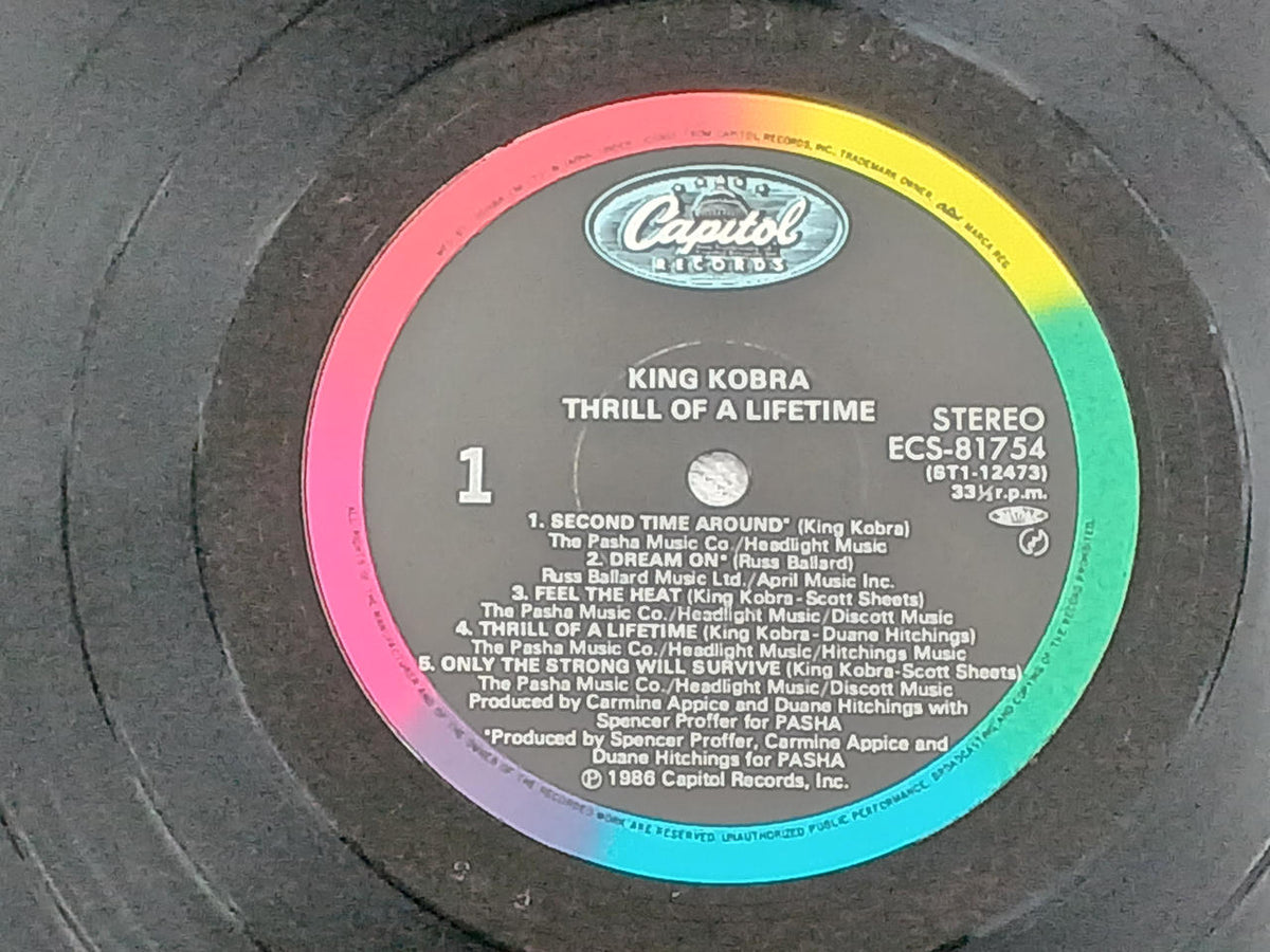 Toshiba EMI Thrill on the Street Corner / King Cobra ECS-81754