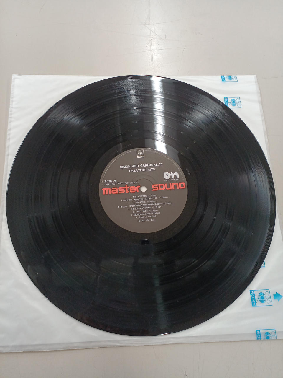 SONY LP Greatest Hits 30AP Master Sound