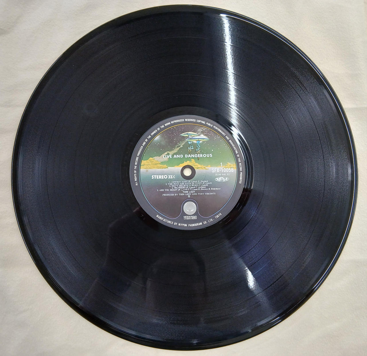 Vertigo Records Record: Live and Dangerous