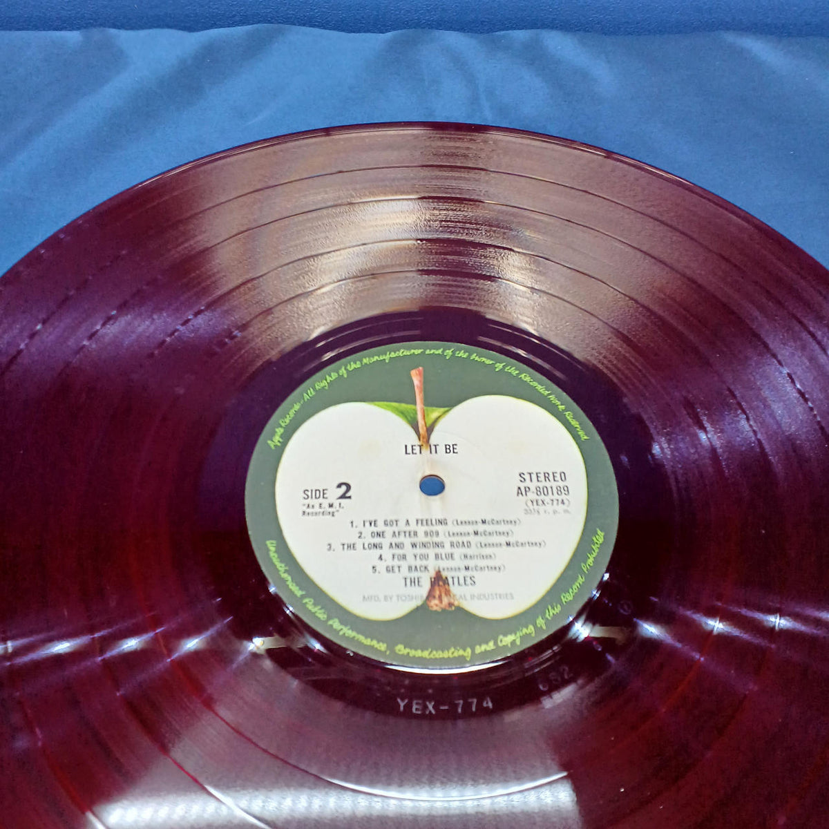 Toshiba Musical Industries, Ltd. LP Record AP-80189 / The Beatles Let It