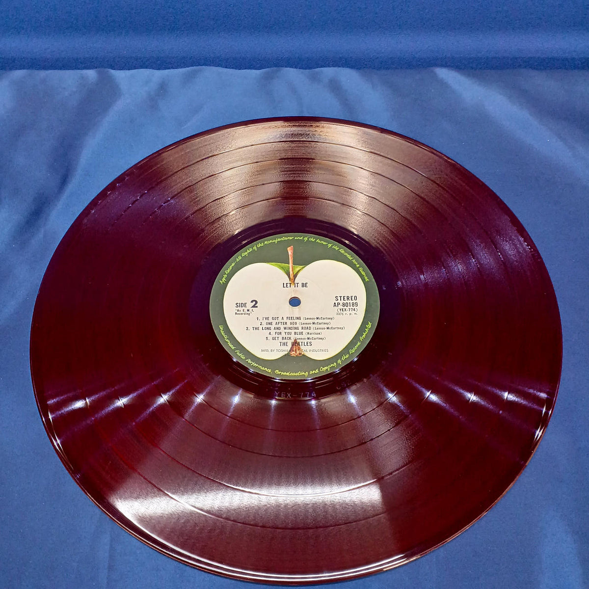 Toshiba Musical Industries, Ltd. LP Record AP-80189 / The Beatles Let It