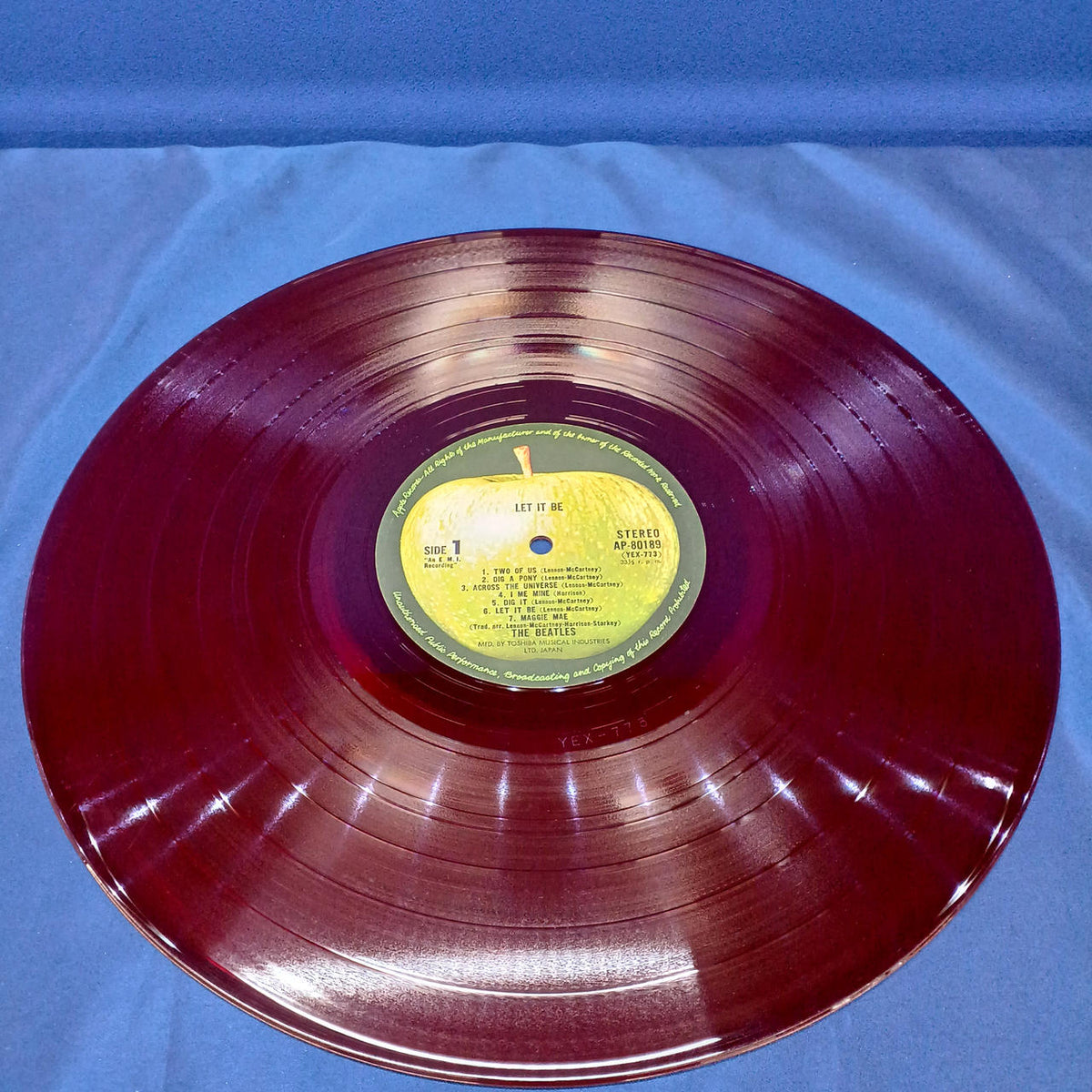Toshiba Musical Industries, Ltd. LP Record AP-80189 / The Beatles Let It