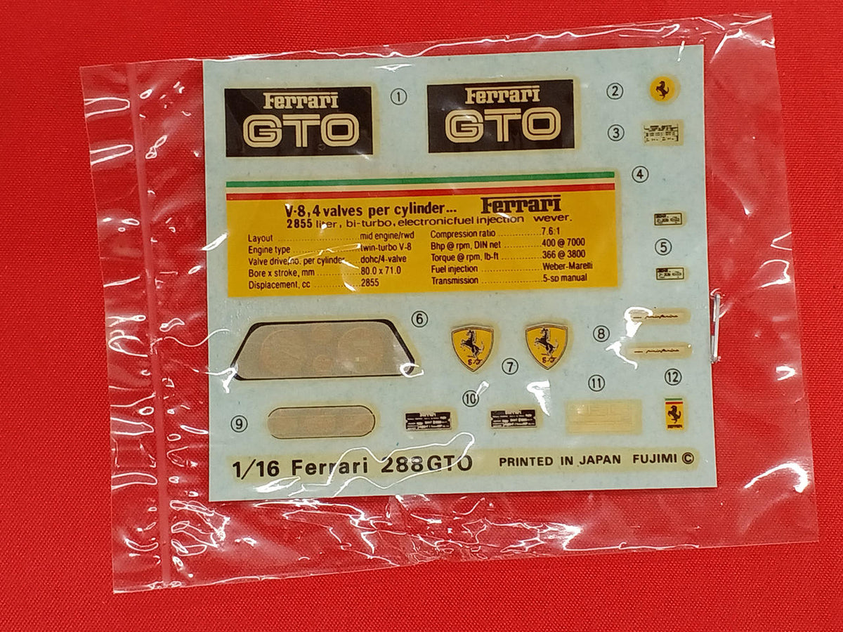 Fujimi Ferrari 288GTO RC-106