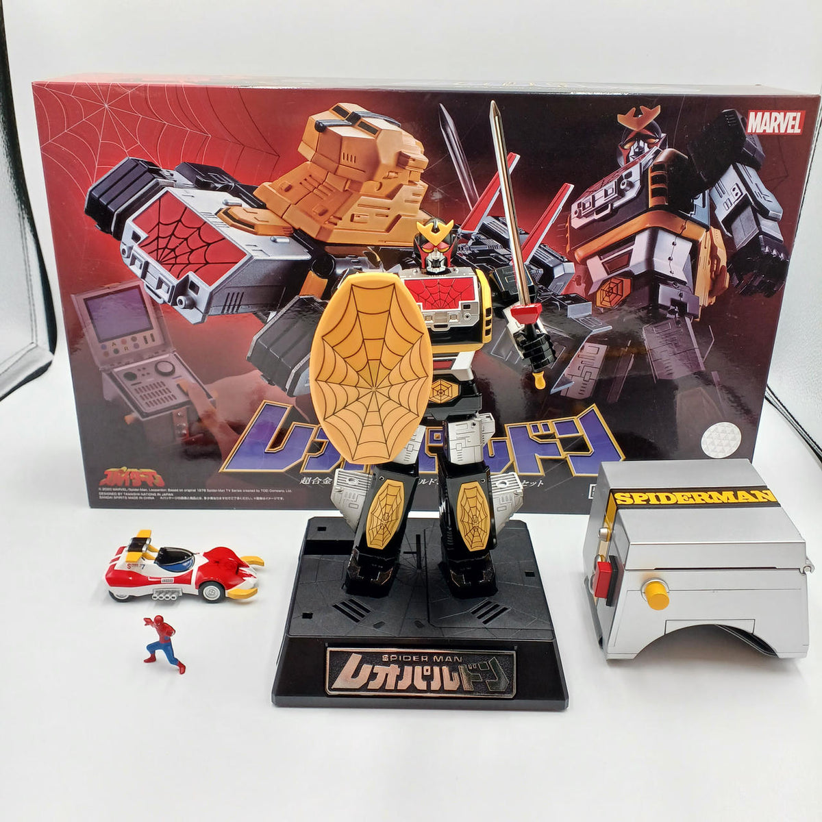 BANDAI Chogokin Soul GX-33R Leopardon & Marveler Summon Set