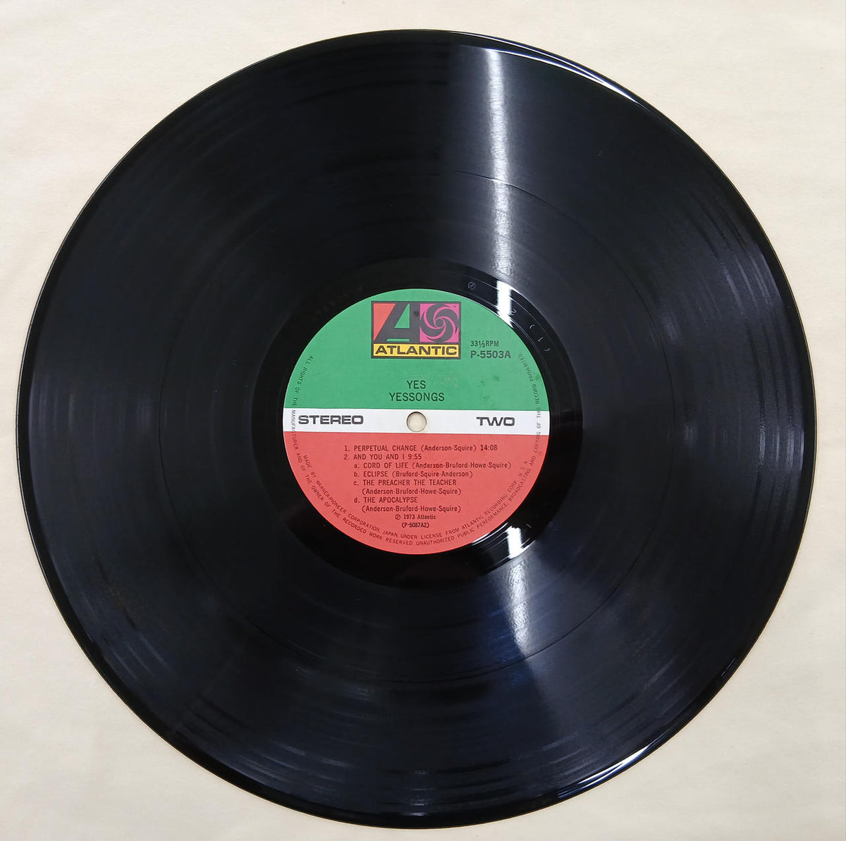 Warner Pioneer Record: Yes Songs