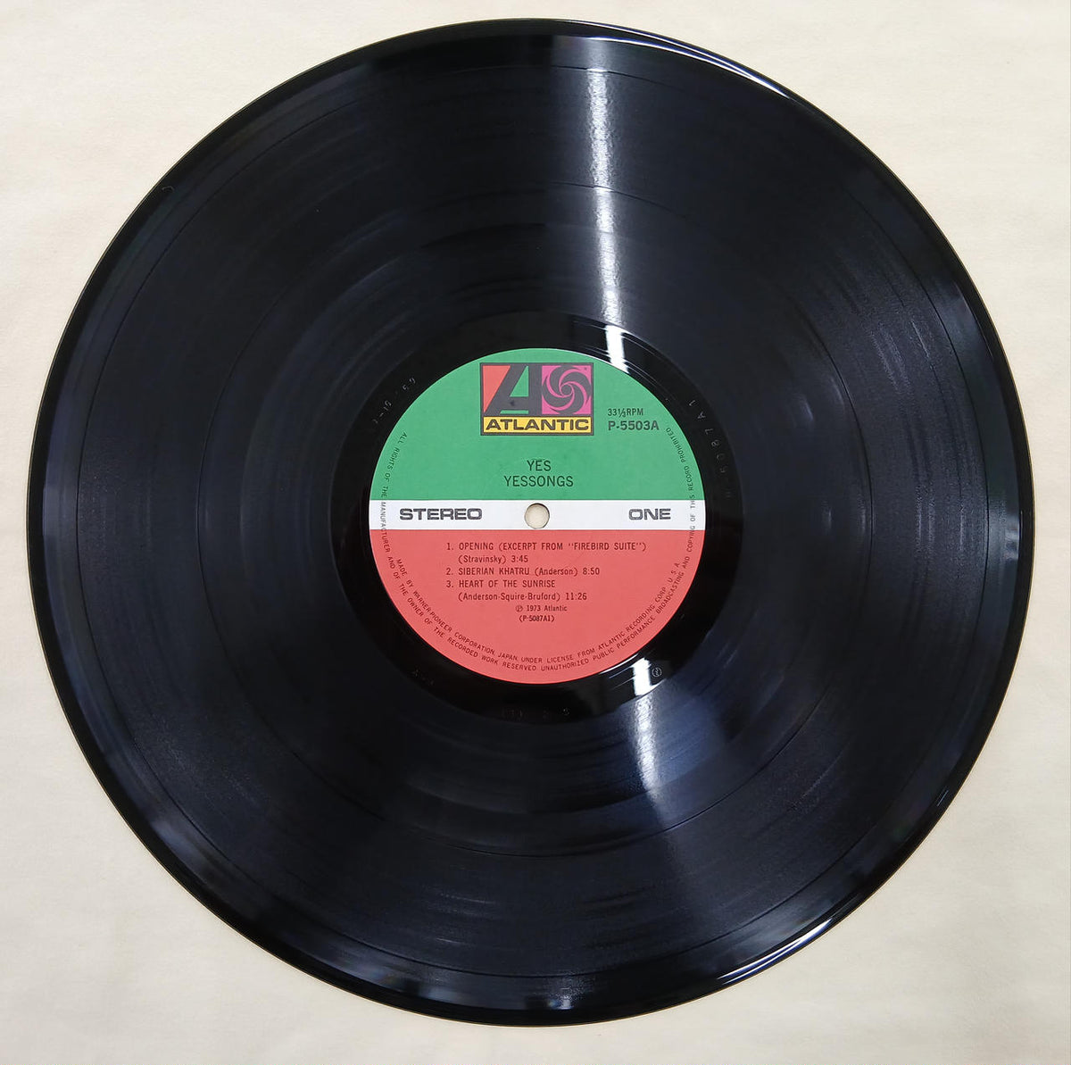 Warner Pioneer Record: Yes Songs