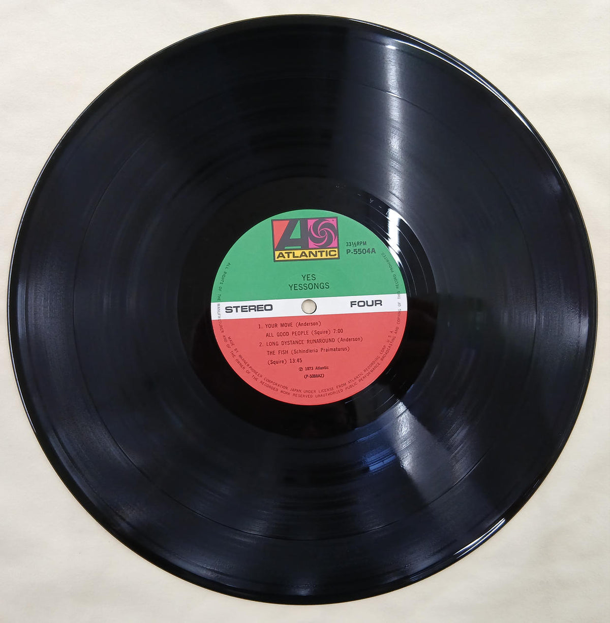 Warner Pioneer Record: Yes Songs