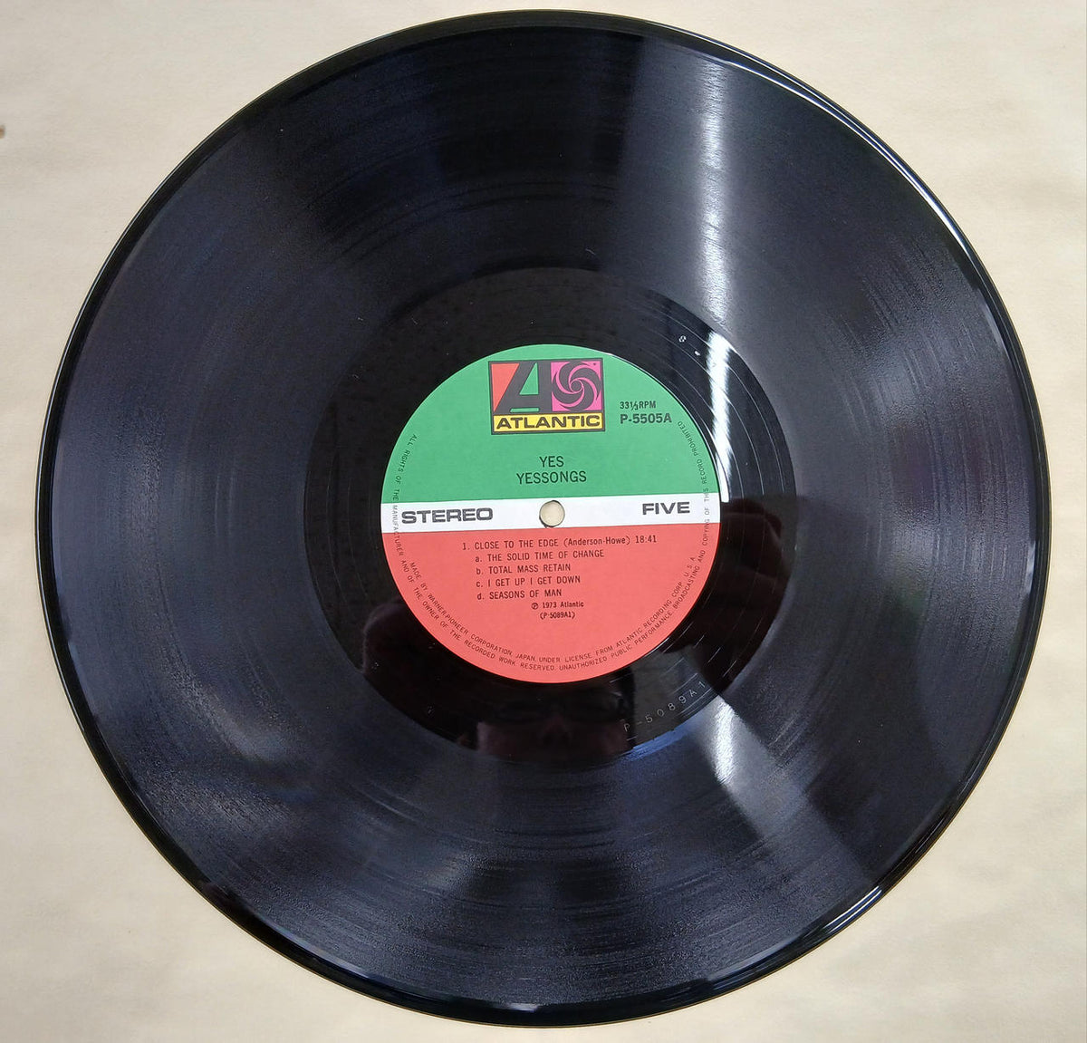 Warner Pioneer Record: Yes Songs