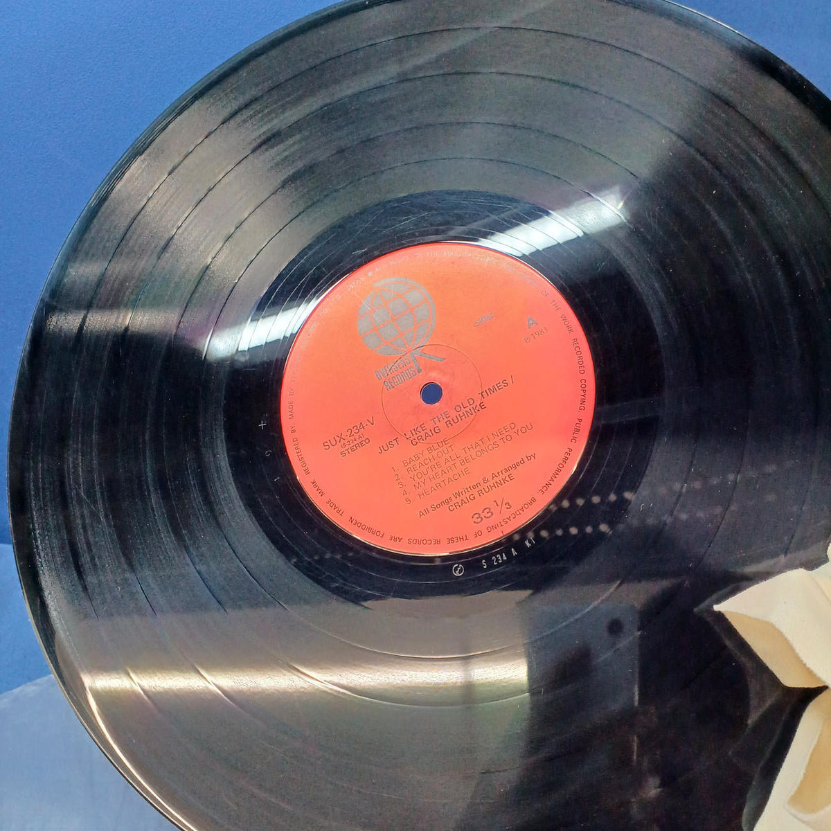 OVERSEAS LP CRAIG RUHNKE JUST LIKE THE SUX-234-V