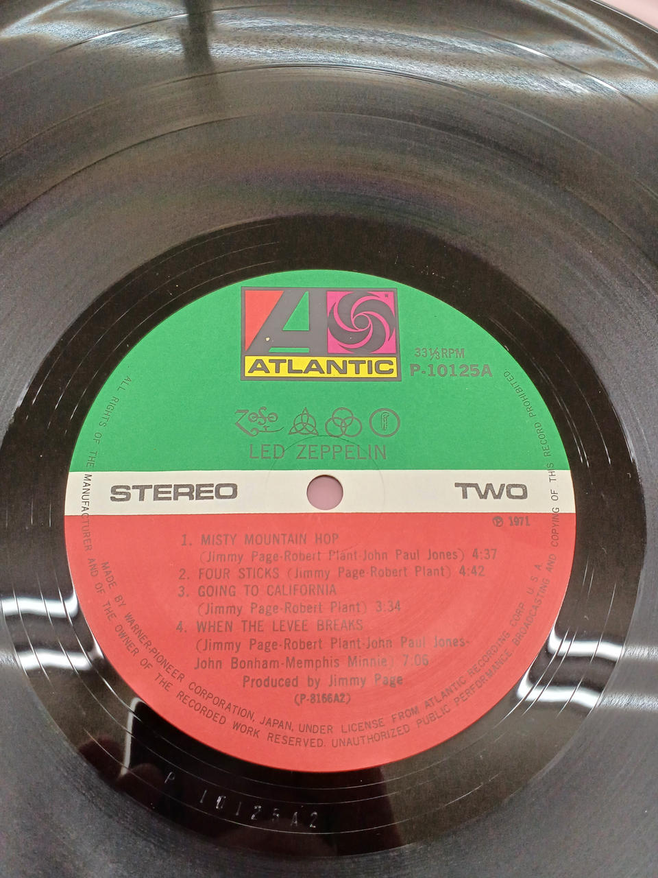 Warner Pioneer Western Music IV / Led Zeppelin