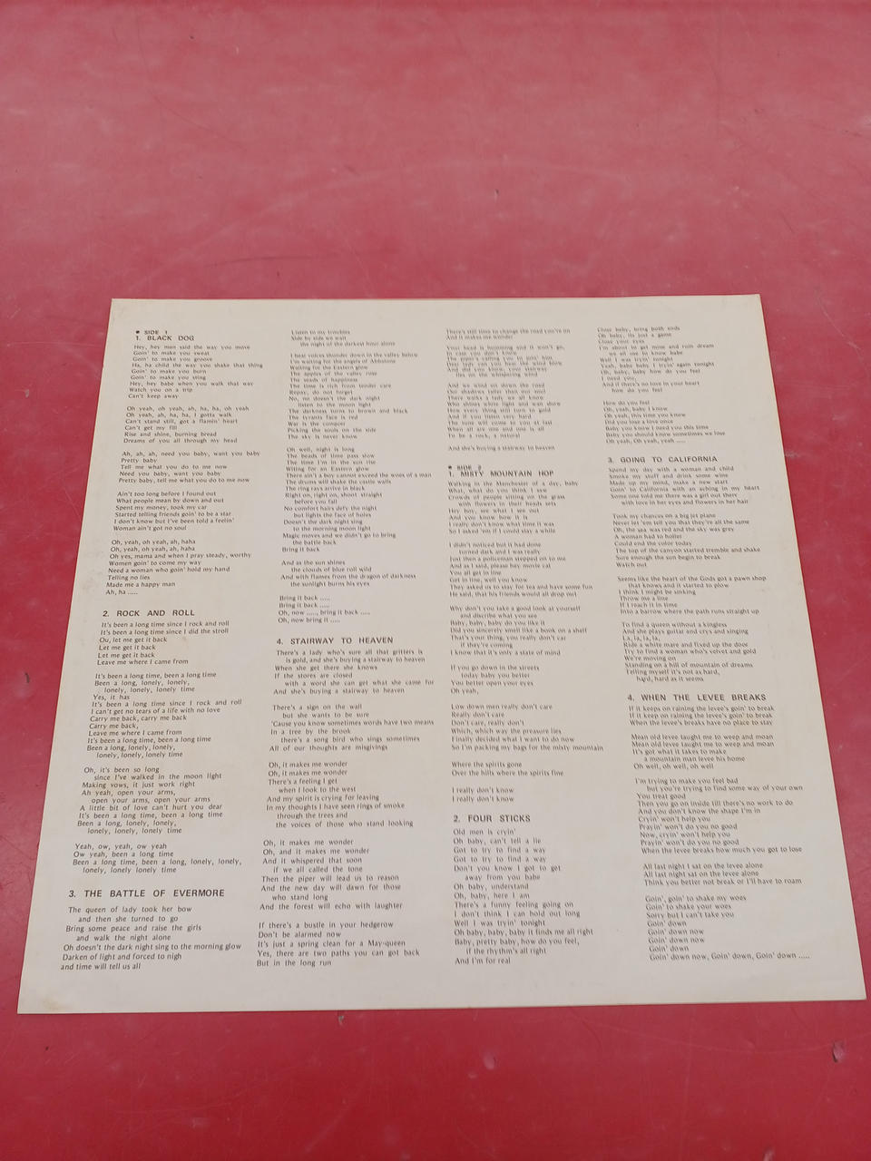 Warner Pioneer Western Music IV / Led Zeppelin