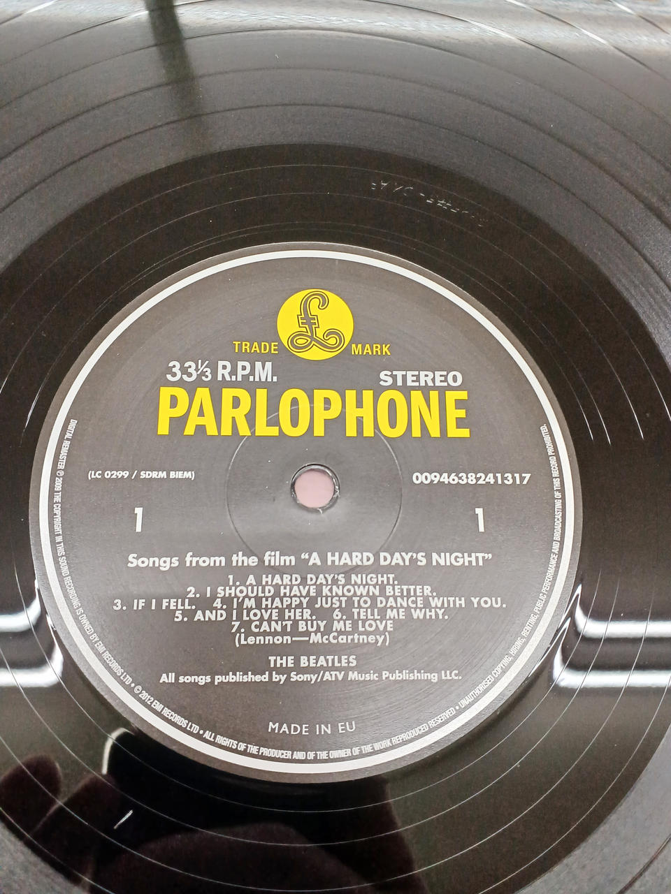 EMI Western Music The Beatles / A HARD DAY'S NIGHT