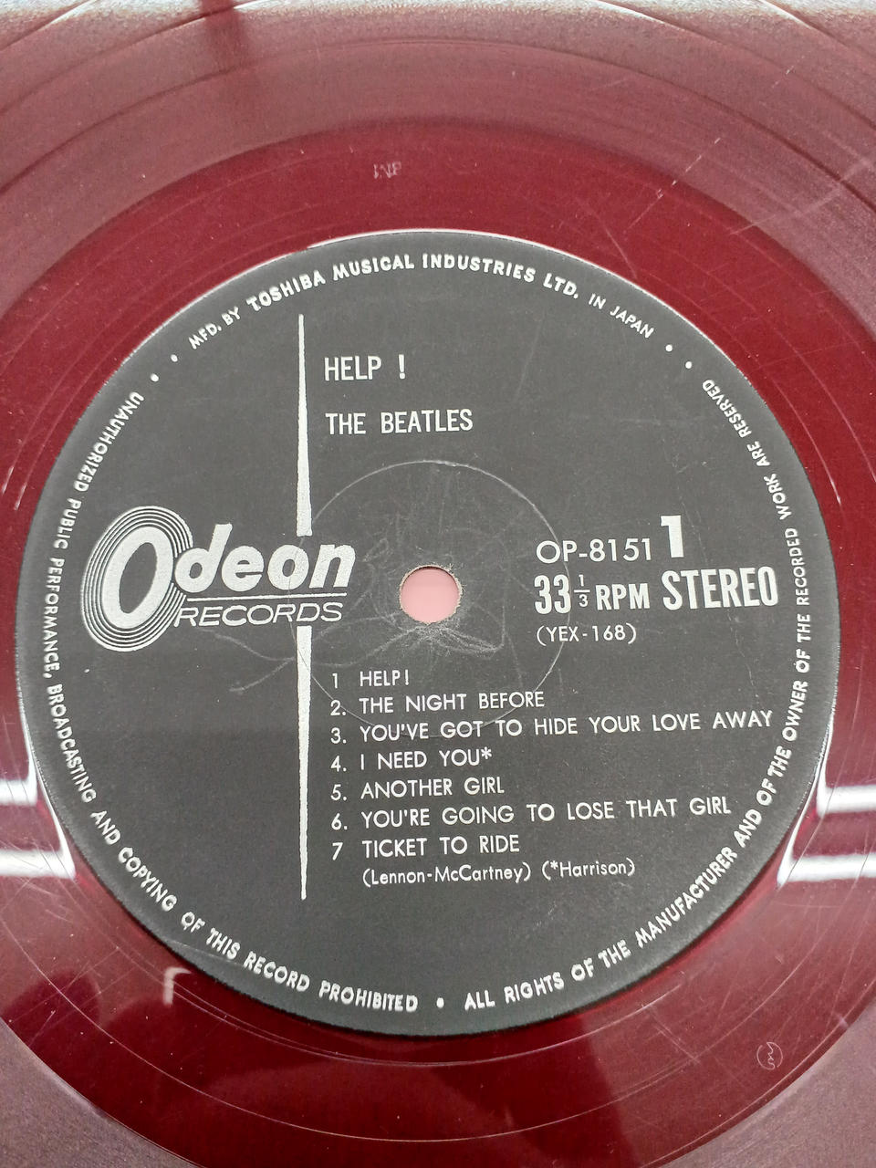 ODEON Western Music The Beatles / HELP!