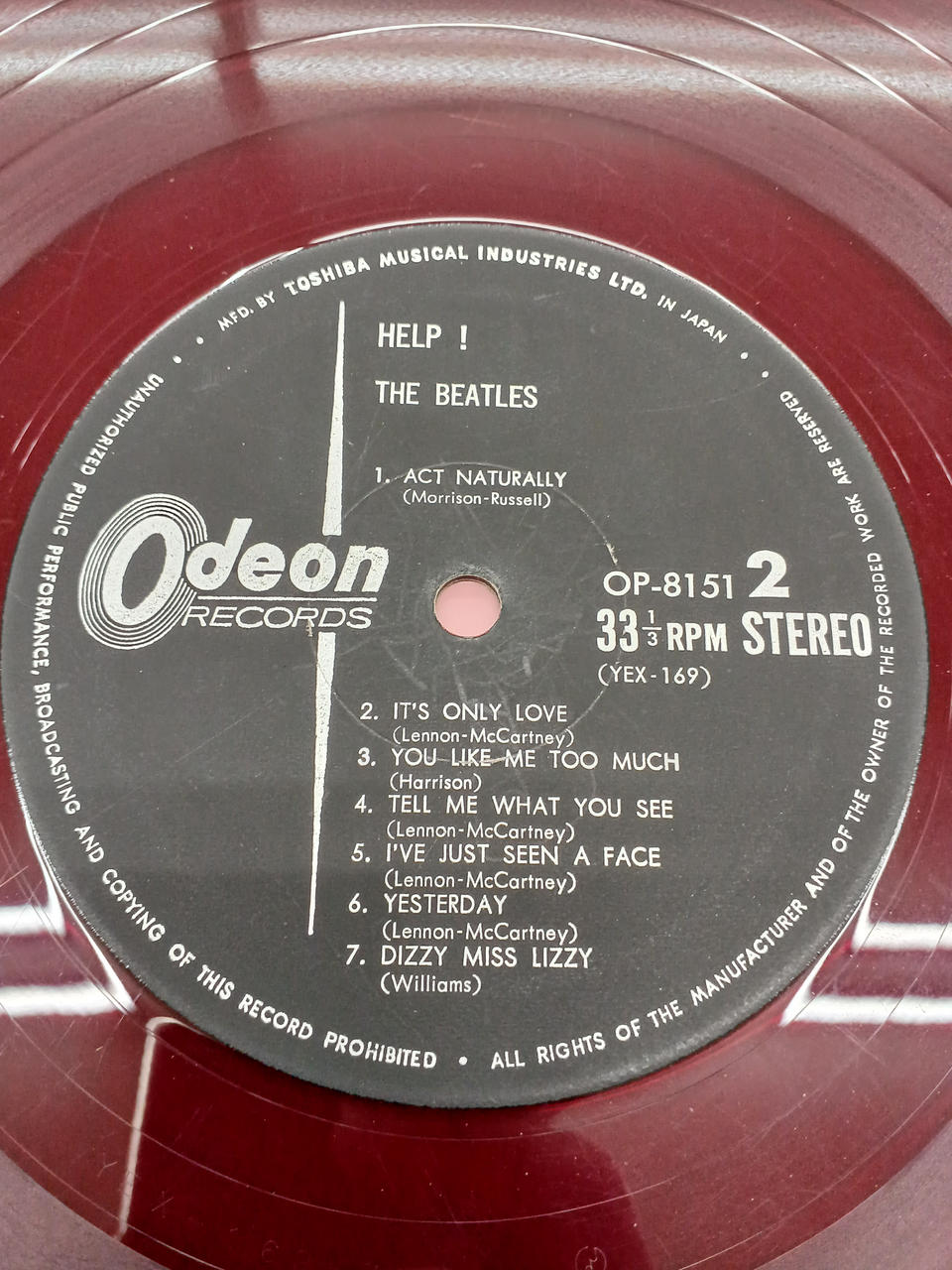 ODEON Western Music The Beatles / HELP!